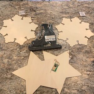 Holiday Craft Set- iceskates, snowflakes, stars